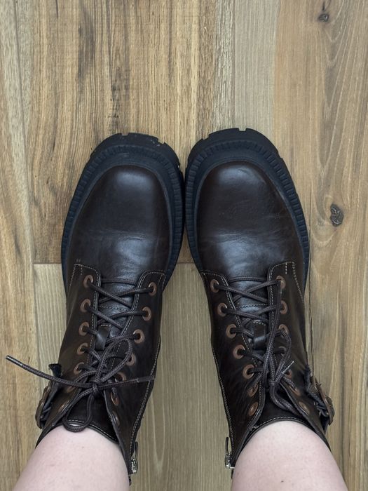 Чоботи демісезоні, шоколадного кольору