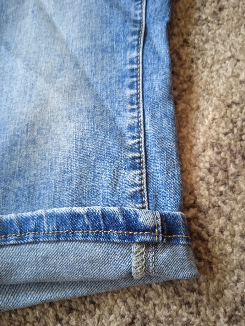 Spodnie spodenki rybaczki dżins jeans 40 jak nowe