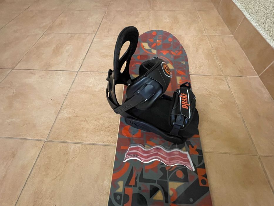 Snowboard Burton 155 free ride + wiązania Drake + pokrowiec