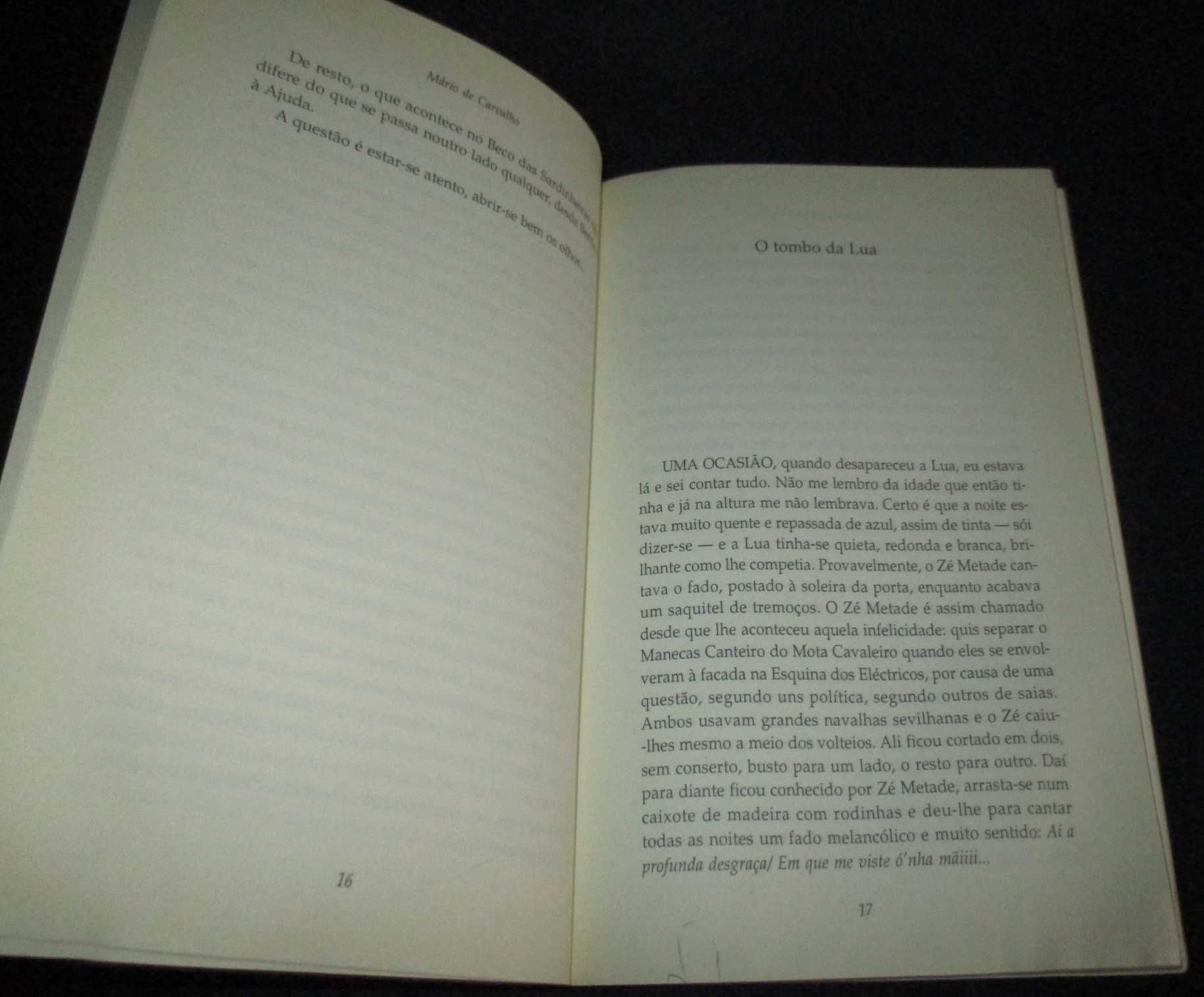 Livro Casos do Beco das Sardinheiras Mário de Carvalho