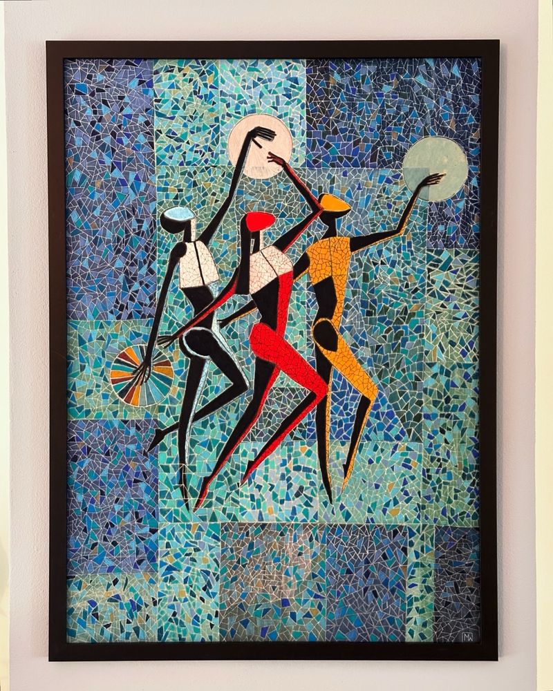 Stworzenie świata - obraz mozaika 50 x 70 cm