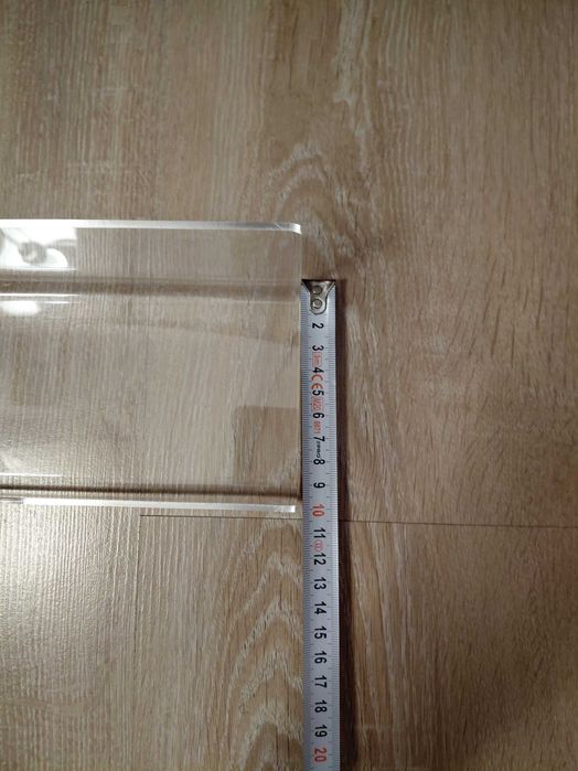 LOFTPLUS Półki ścienne bez wiercenia - 2 szt. przezroczyste 30x10cm