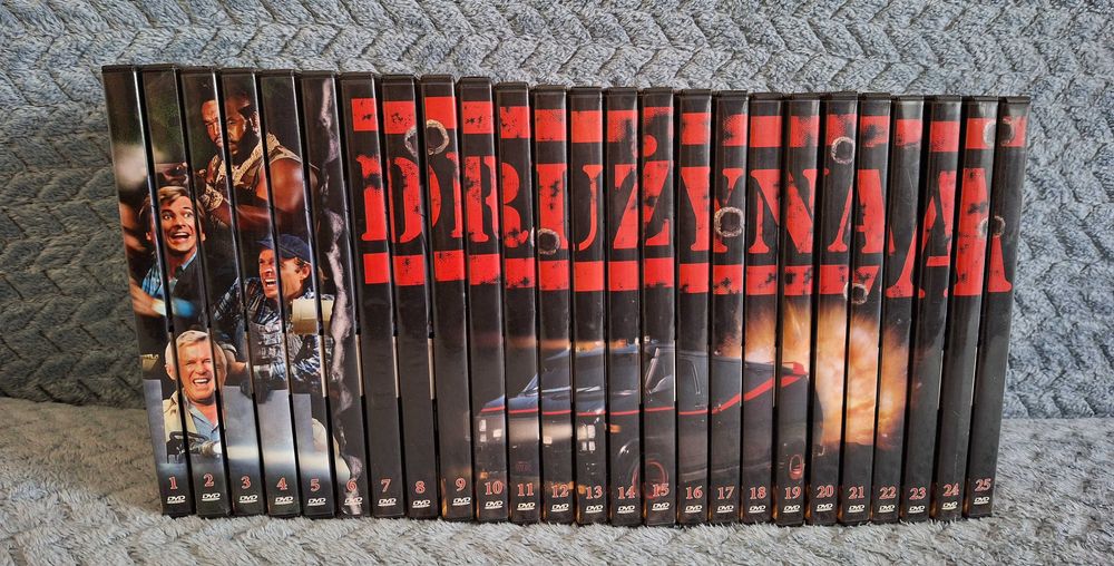 "Drużyna A" serial/płyty DVD 1-25 49 płyt