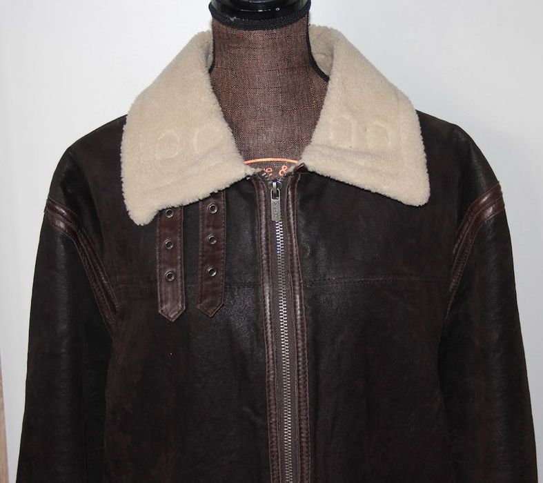 OCHNIK kożuch kożuszek męski kurtka skóra skórzaną xl