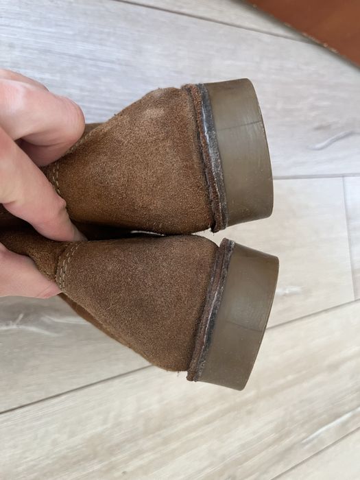 Замшеві черевики/ сапоги/ ботинки
