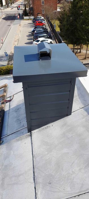 Usługi dekarskie. Okucia kominow ,montaż podbitki ,wymiana rynien .