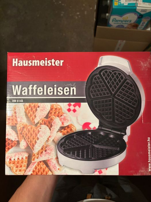 Waflownica gofrownica Hausmeister HM614 – 1000W, sprawna, jak nowa!
