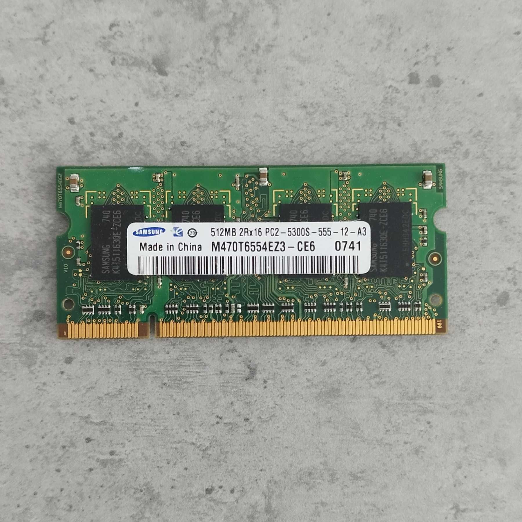 Pamięć RAM DDR2 Samsung M470T6554EZ3-CE6 512 MB