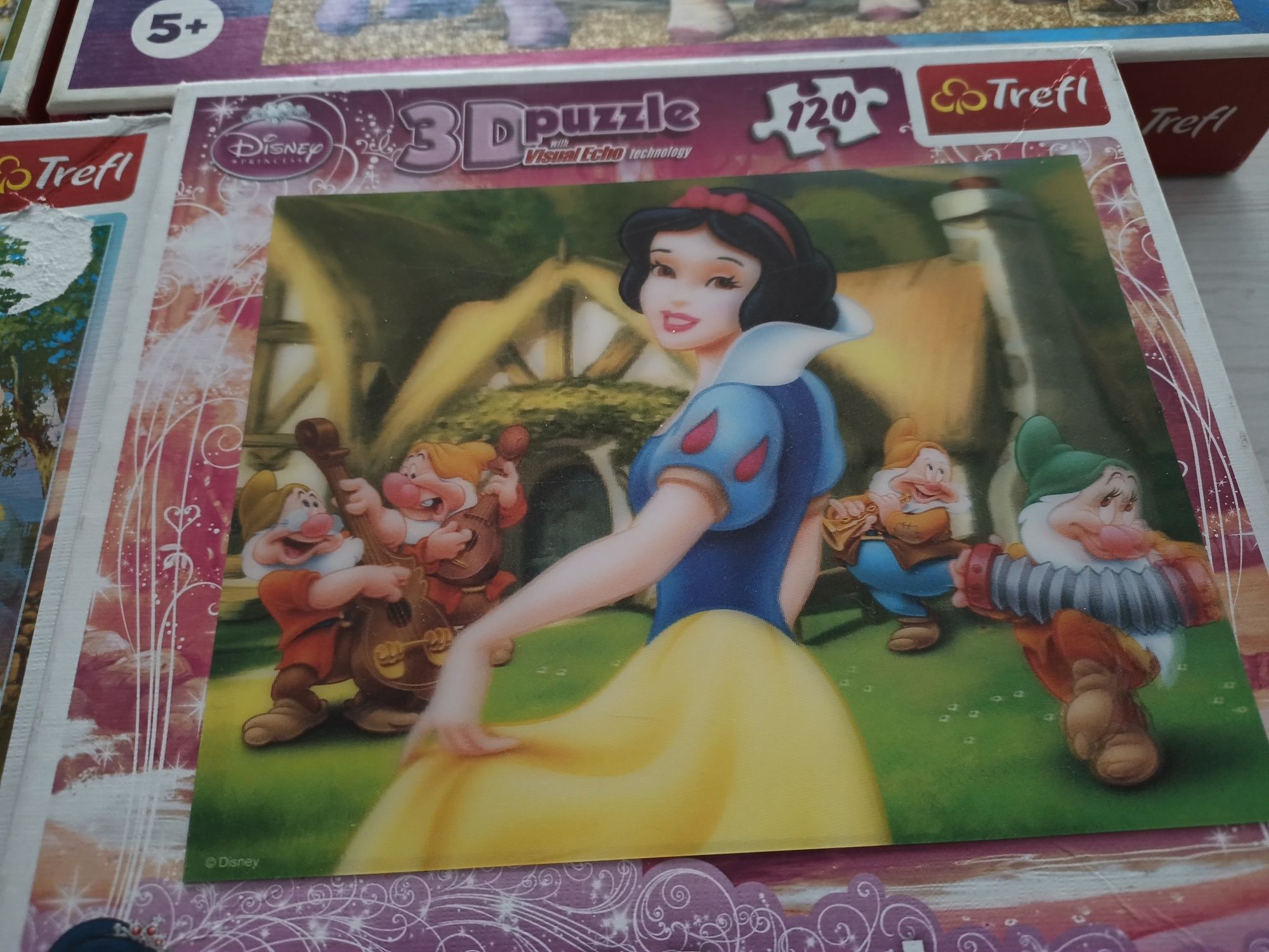 Puzzle dla dzieci 5 pudełek. Kompletne