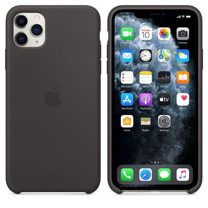 Capa Apple iPhone 11 Pro Max Preta Silicone Original Selada c/ Fatura