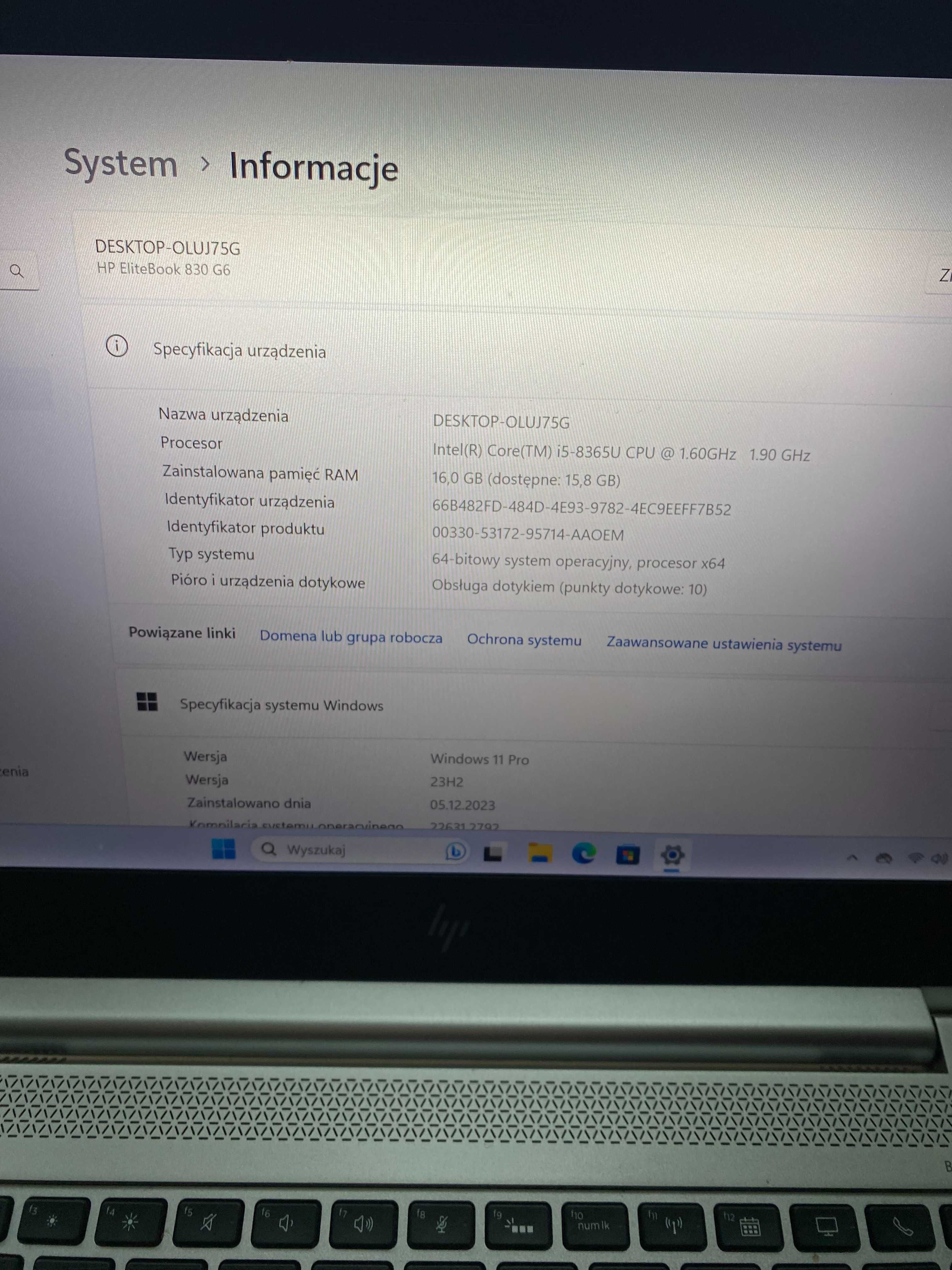 Hp elitebook 830 g6