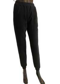 spodnie dresowe z wysokim stanem joggery czarny L