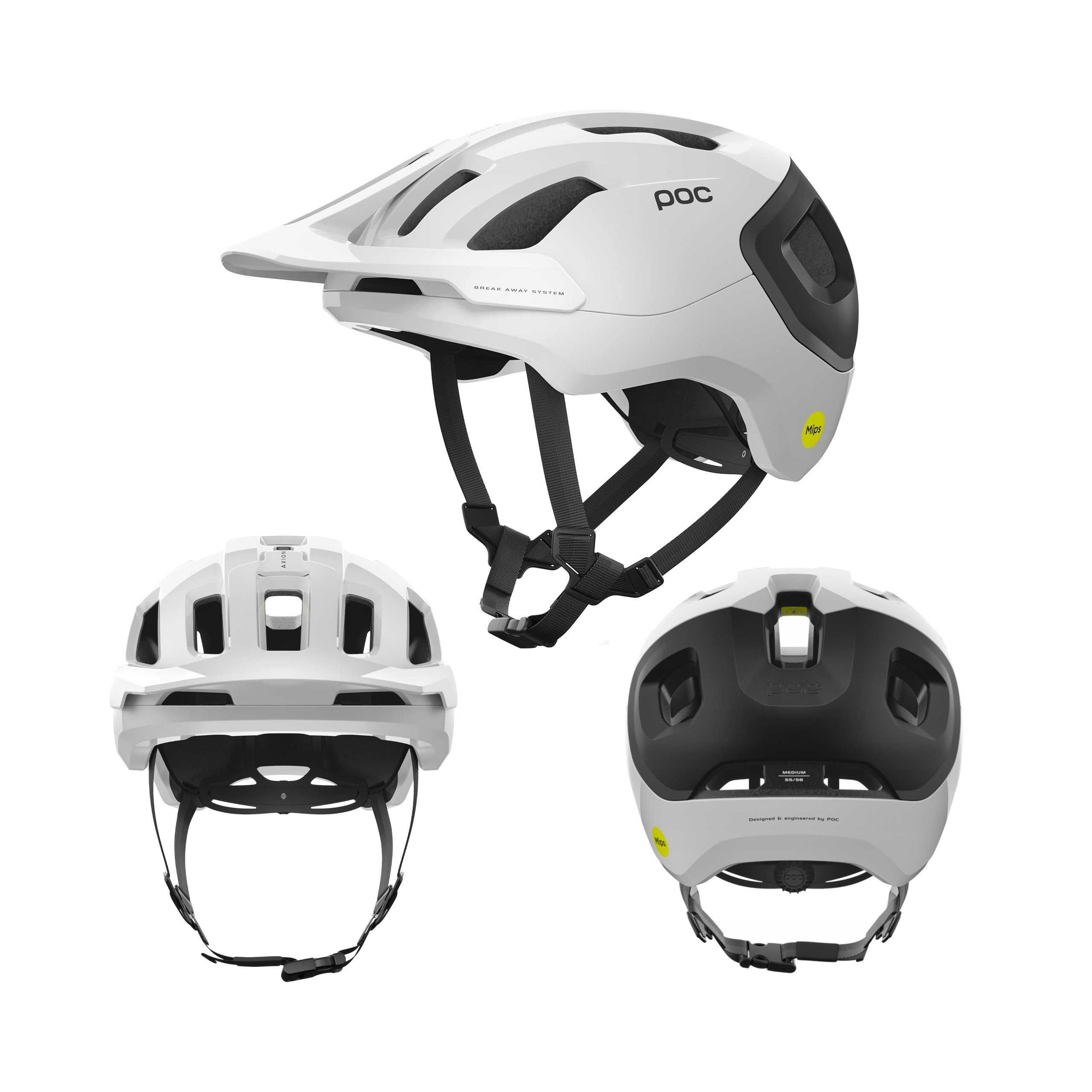 Kask Rowerowy POC AXION RACE MIPS MTB Daszek Hydrogen White 59-62