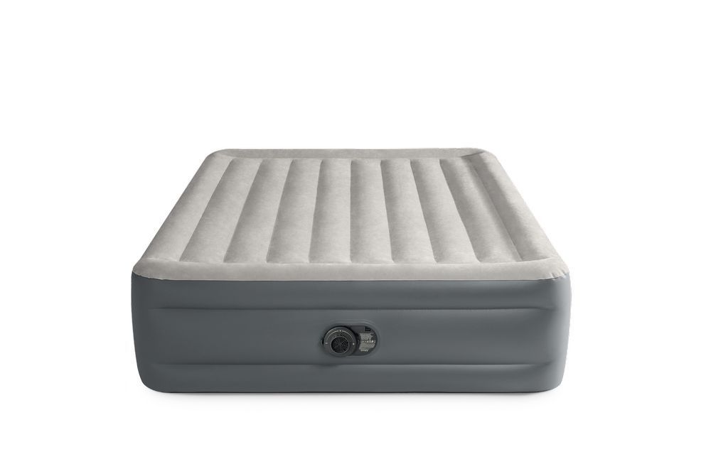 Dwuosobowy Materac Dmuchany 152x203x46 cm łóżko pompka 220V 64126ND