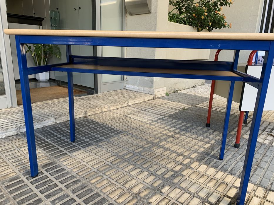 Mesa madeira e ferro