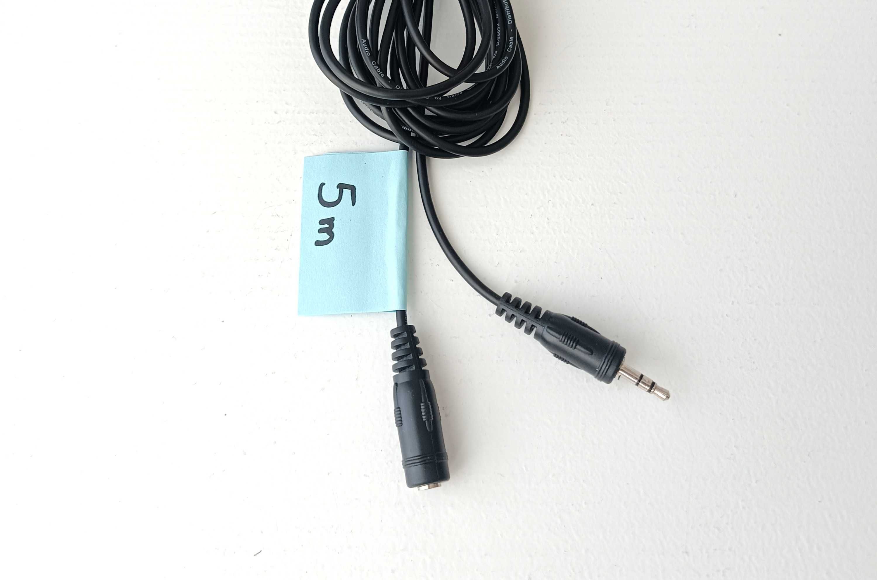 Kabel przedłużacz - mini jack (3,5mm) 5M koszowy - Hama