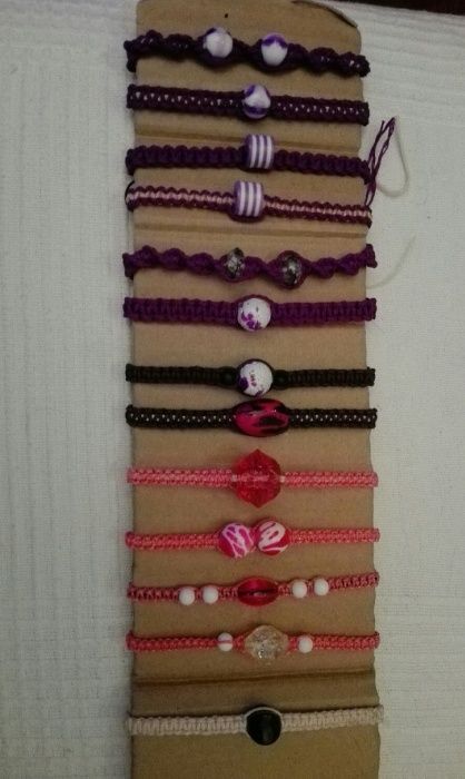 Pulseiras em Macramé