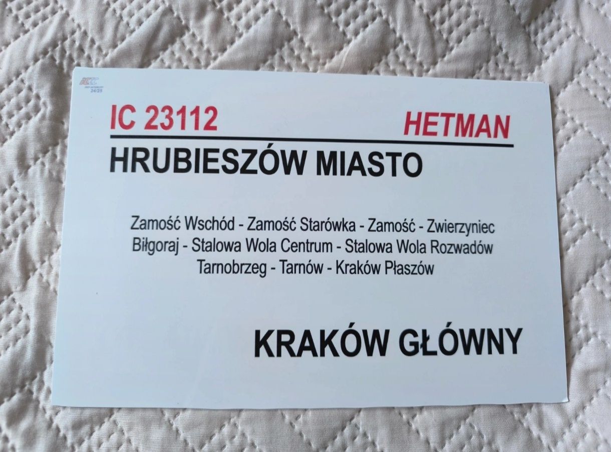 Tablica relacyjna kierunkowa IC Hetman