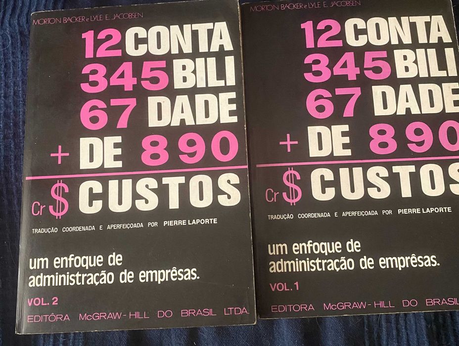 livro contabilidade de custos vol I e vol 2