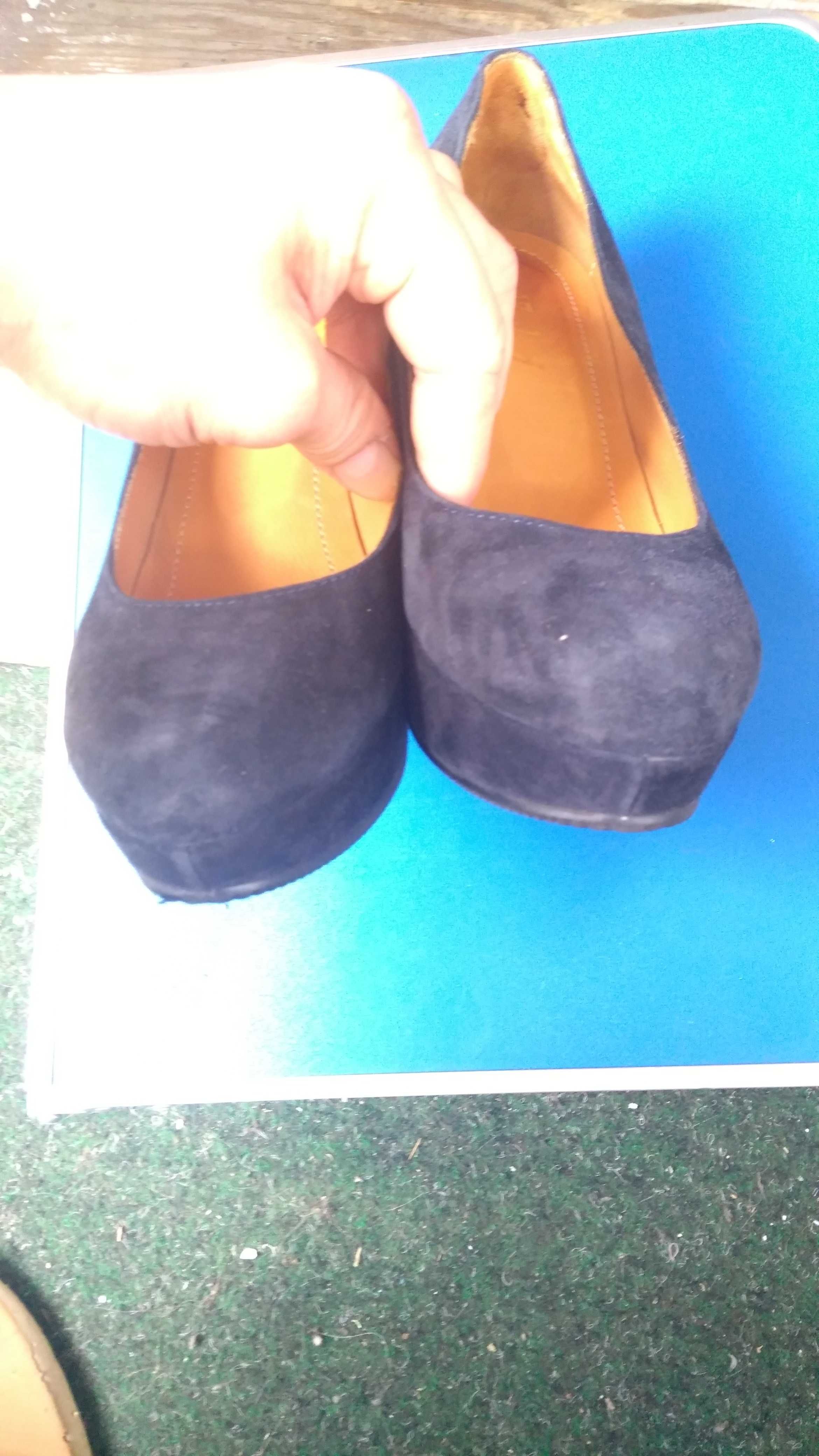 Замшевые женские кожаные туфли Kolari 36 размер