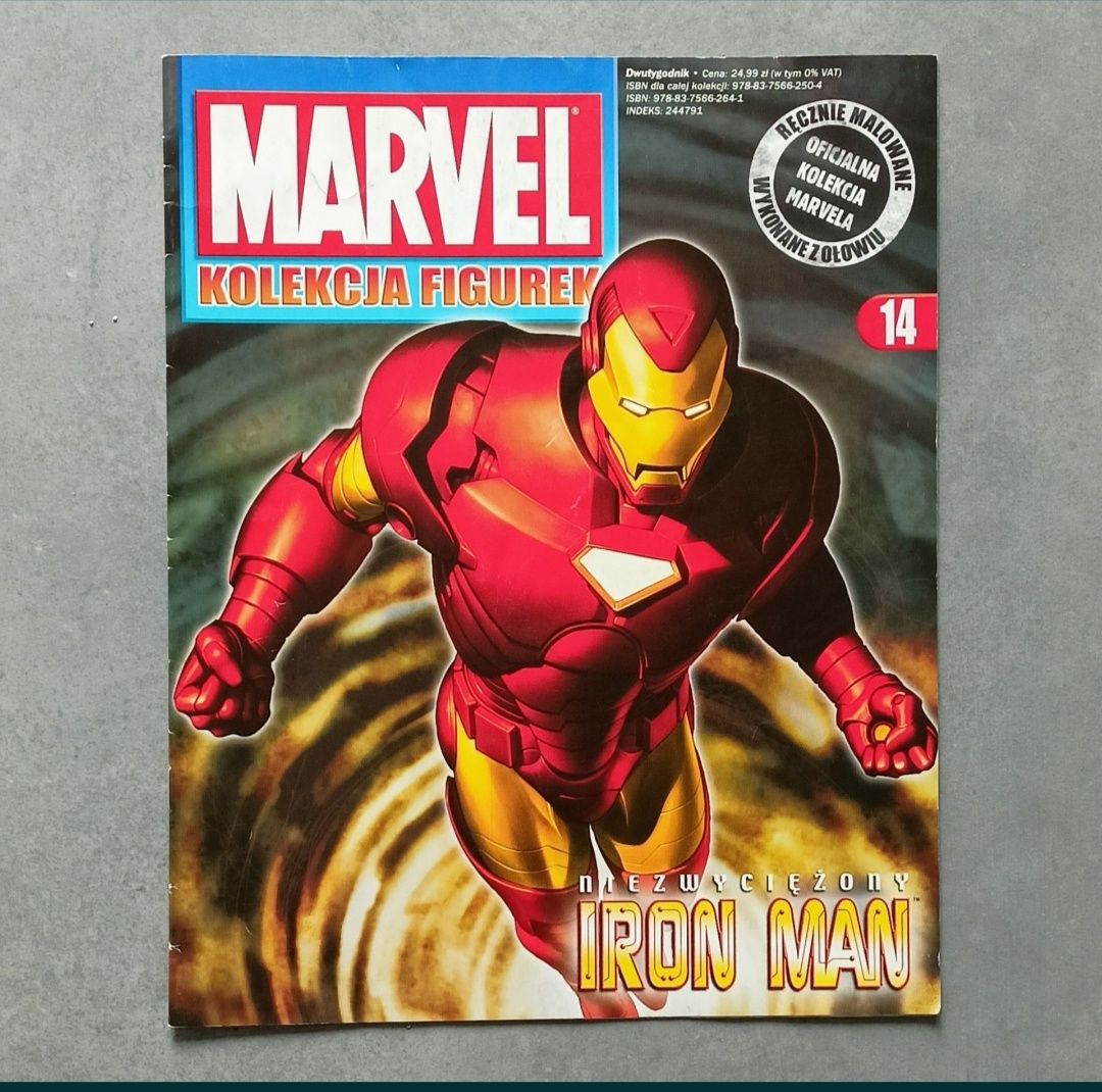 Marvel kolekcja figurek IRON MAN Czasopismo gazetka nr.14