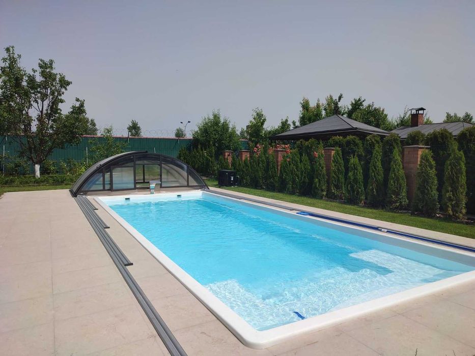 Композитний басейн “Пляж” 9×3,6×1,5 м Гарантія якості Монтаж під ключ