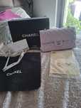 Chanel***torebka torba caviar double flap fiolet /róż