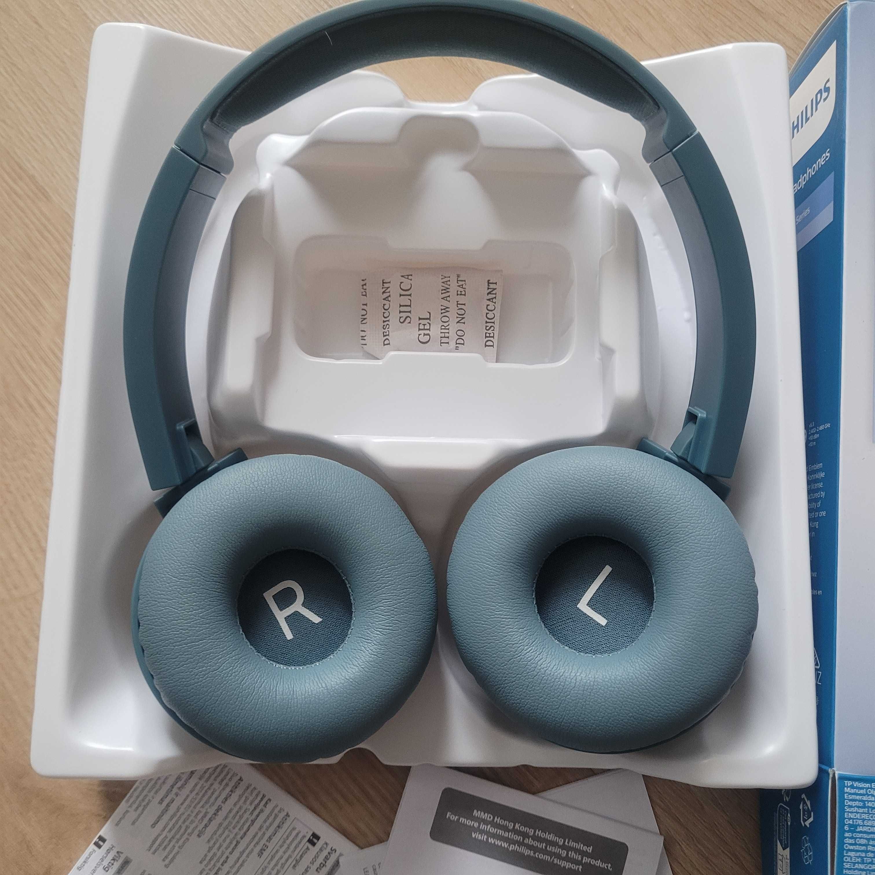 Słuchawki bezprzewodowe Philips TAH4205 + kabel USB C - na gwarancji