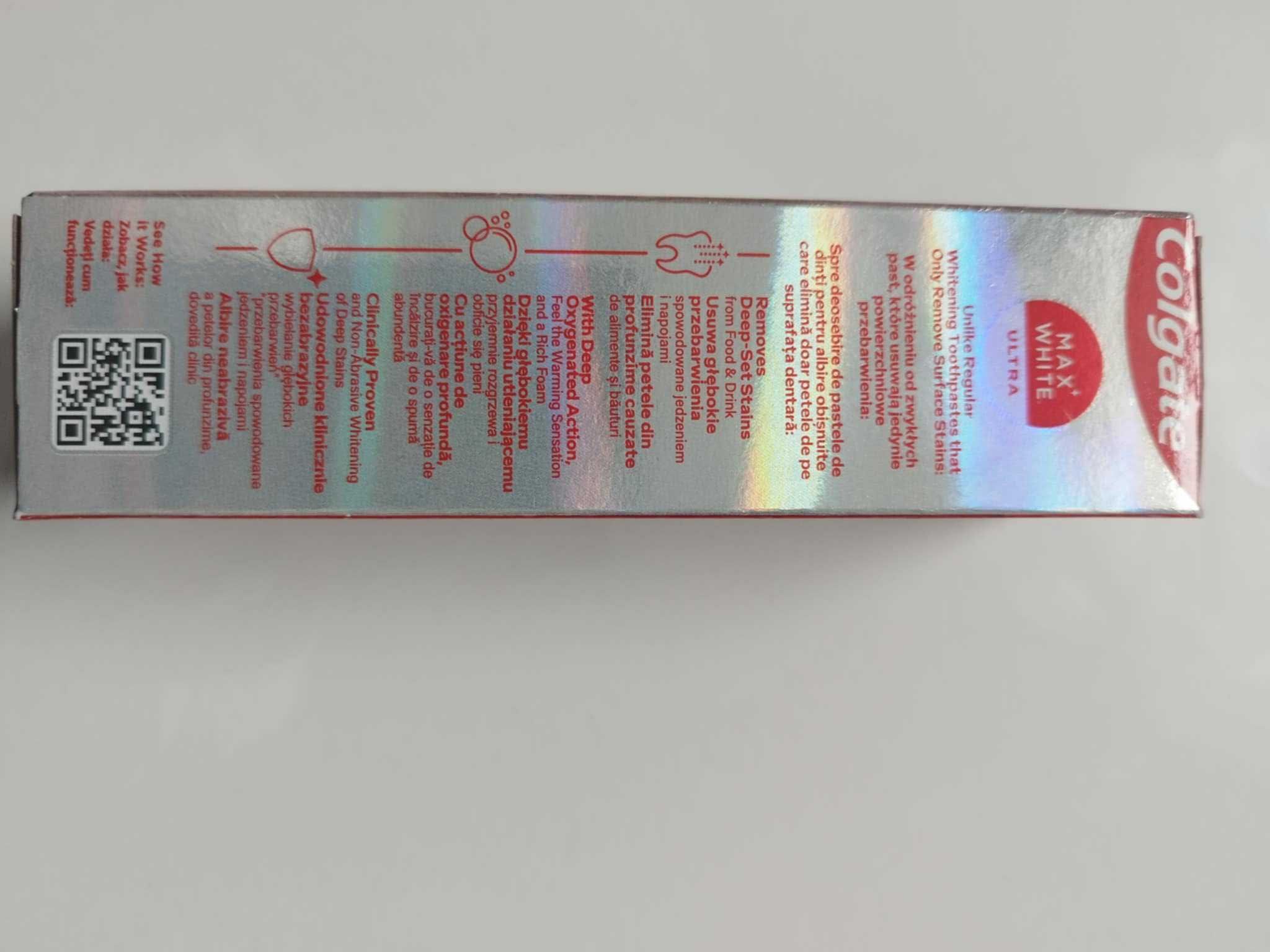 Pasta colgate max white ultra active foam 50 ml
