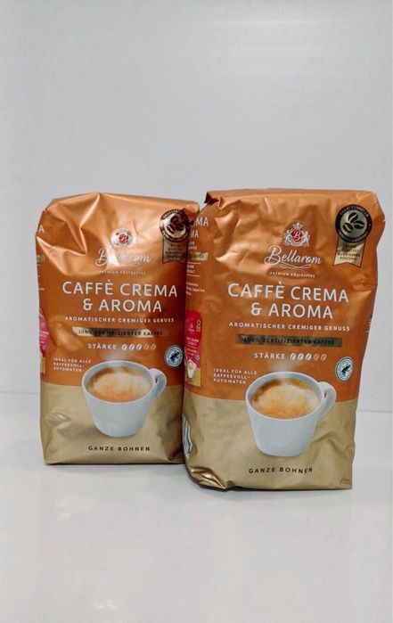 Кава в Зернах 1000грам Bellarom Crema&Aroma Зернова кава 1кг Німеччина
