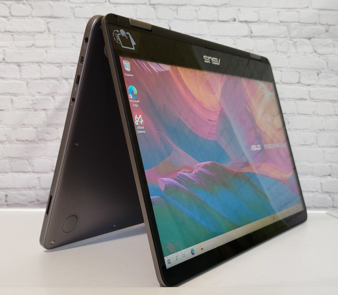 Asus VivoBook Flip 14" IPS FHD Touch, Intel N4020, 4GB DDR4, 64 SSD