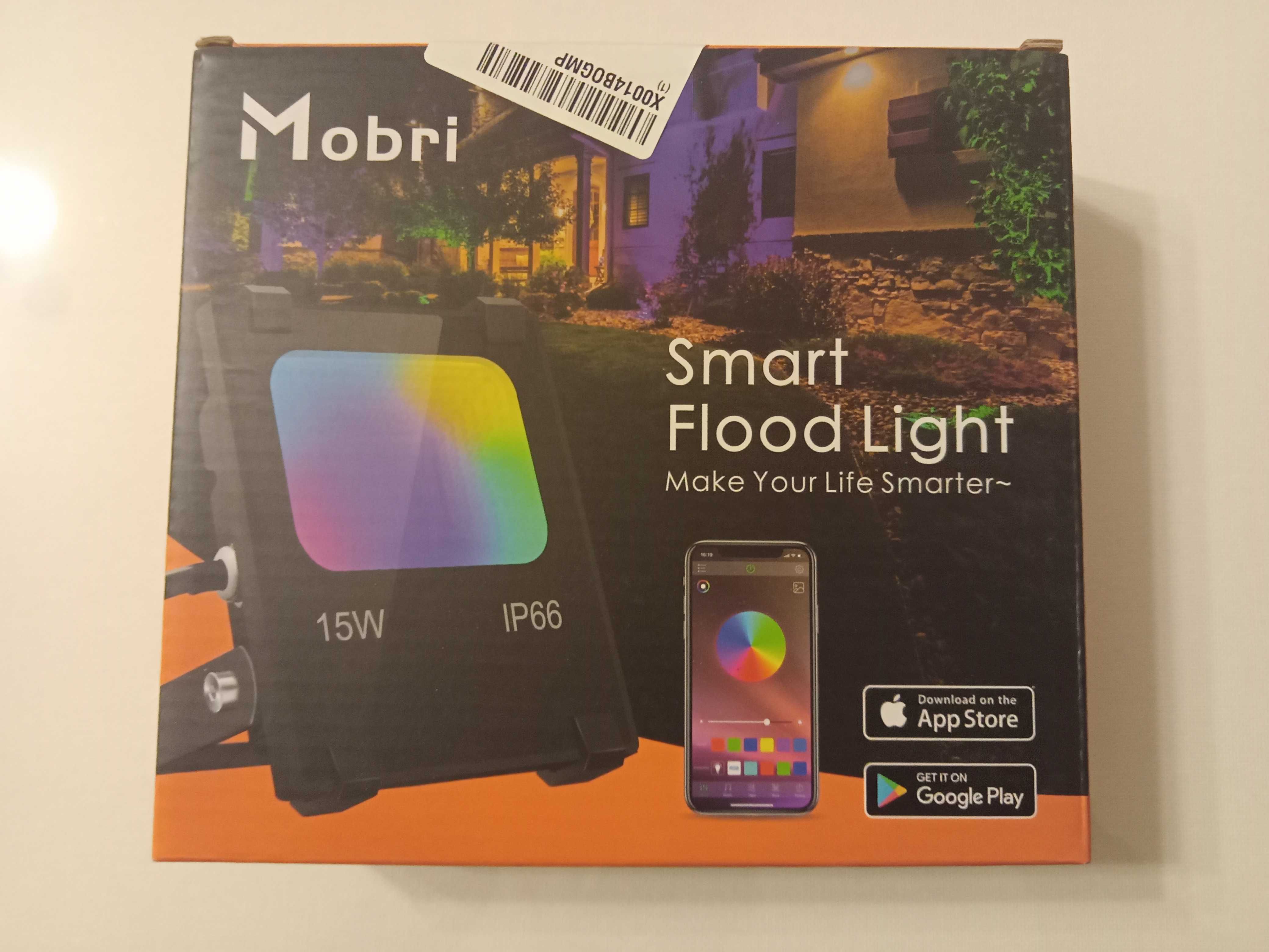 reflektor LED Mobri na zewnątrz, 15W Bluetooth RGB Smart IP66 nowy