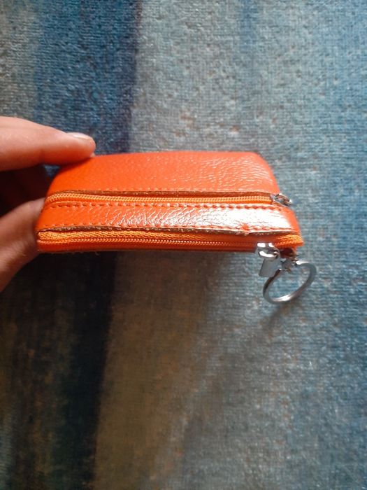 Шкіряний міні-гаманець ключниця монетниця кардхолдер візитниця брелок