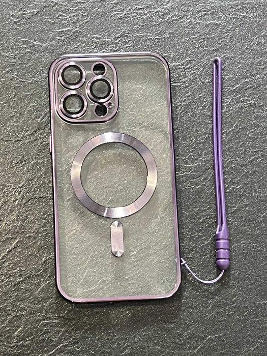 Magnetyczne Etui plecki do Apple iPhone 14 Pro Max fioletowy