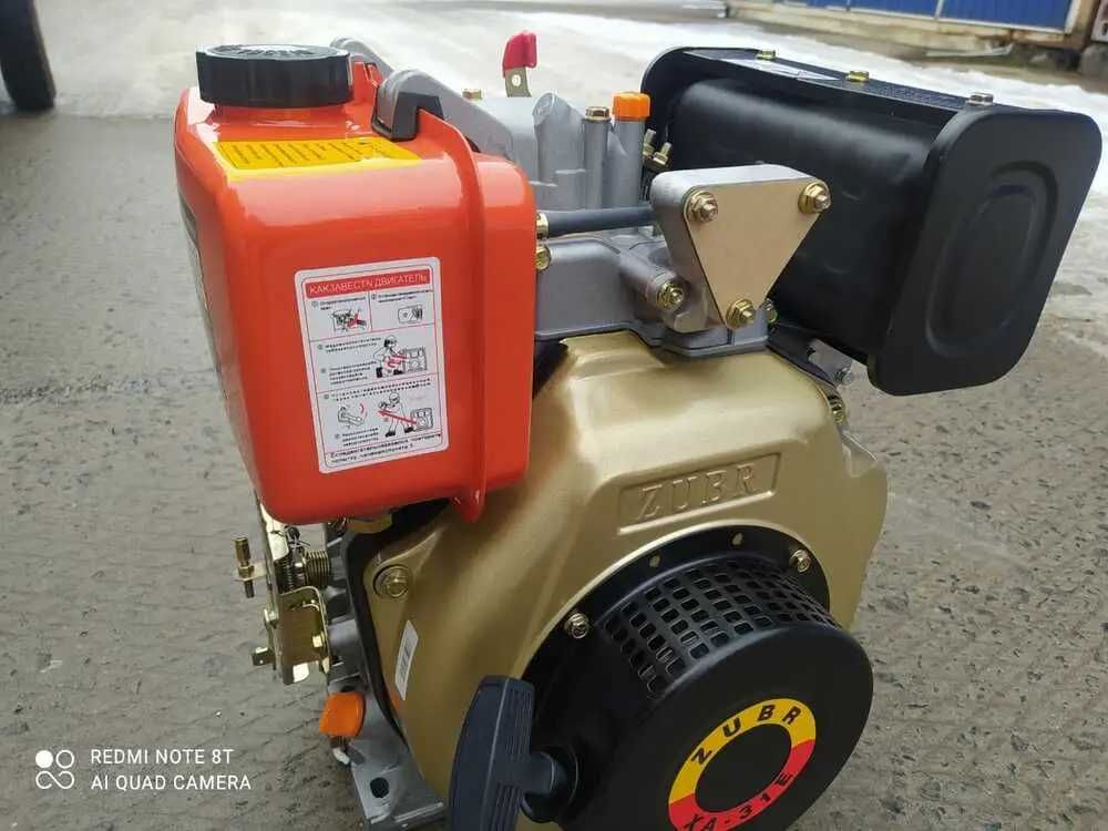 Двигатель мотор на мотоблок Zubr Зубр R180  178 F 6кс, 186 F 9кс дизел