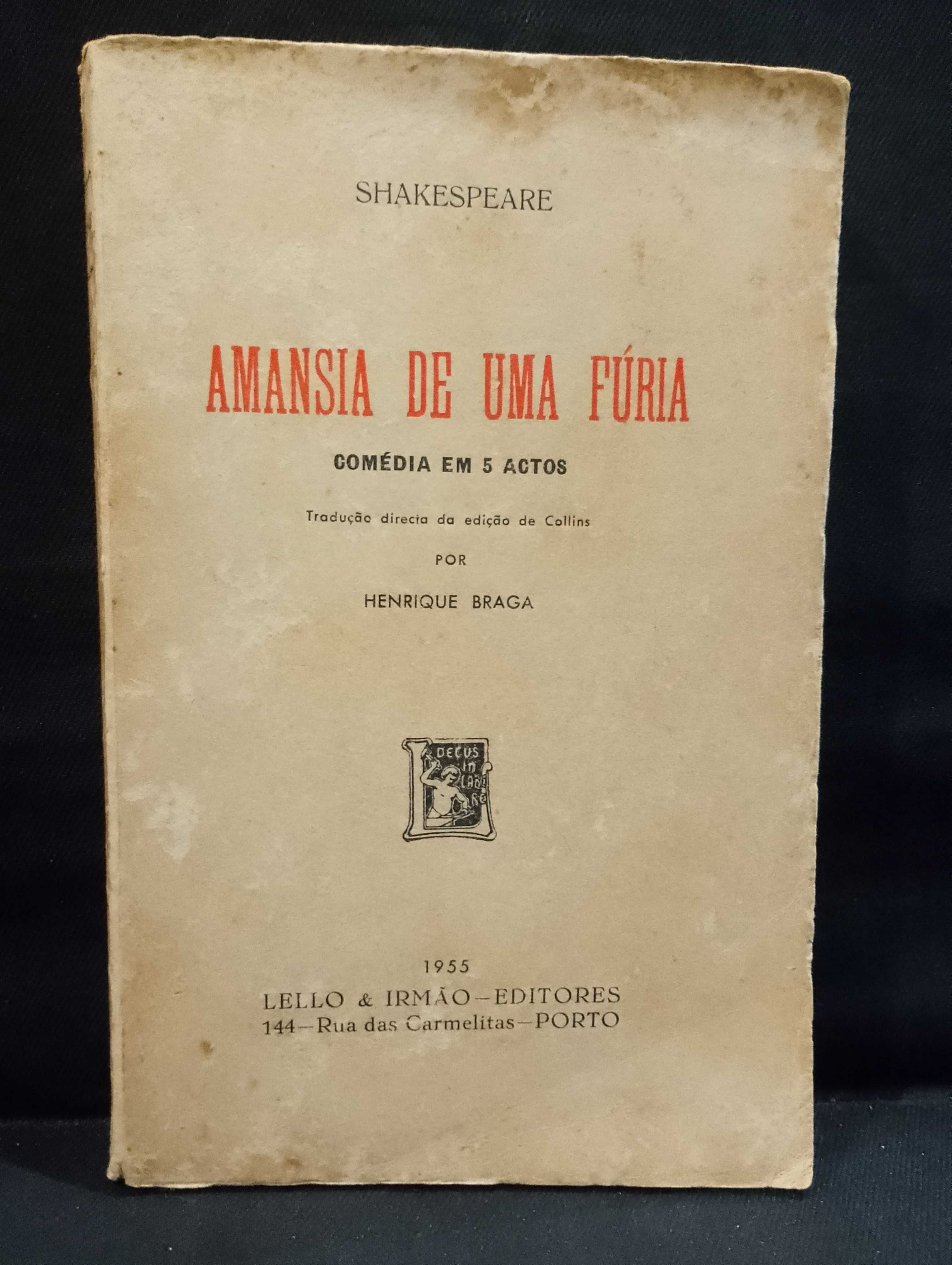 Amansia de uma Fúria "Shakespeare" 1955