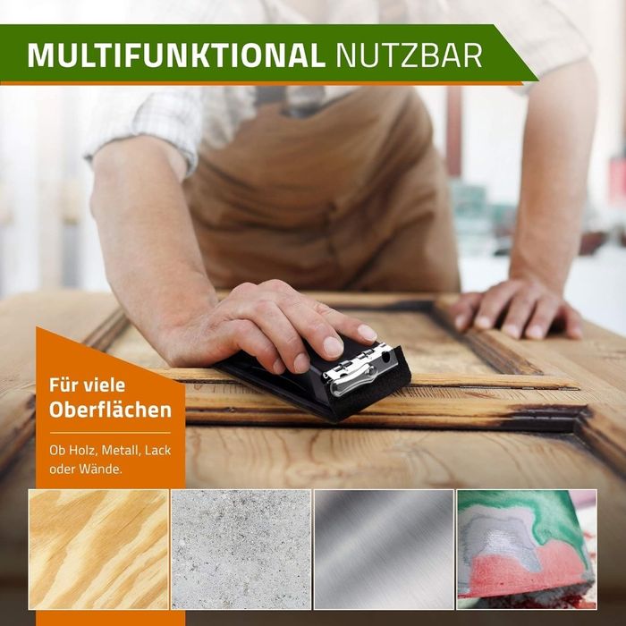 Zestaw papier ścierny GOLDSTEIN P80 - P3000 45 szt + Szlifierka ręczna