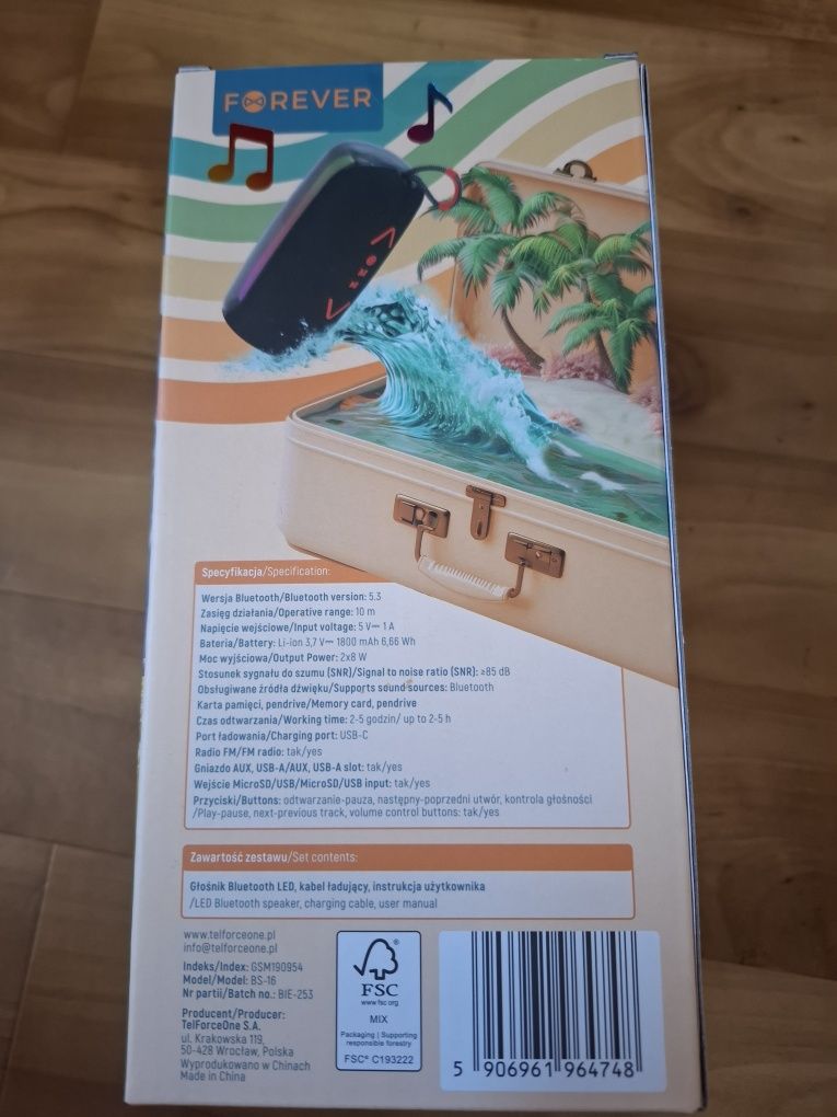 Głośnik bluetooth forever