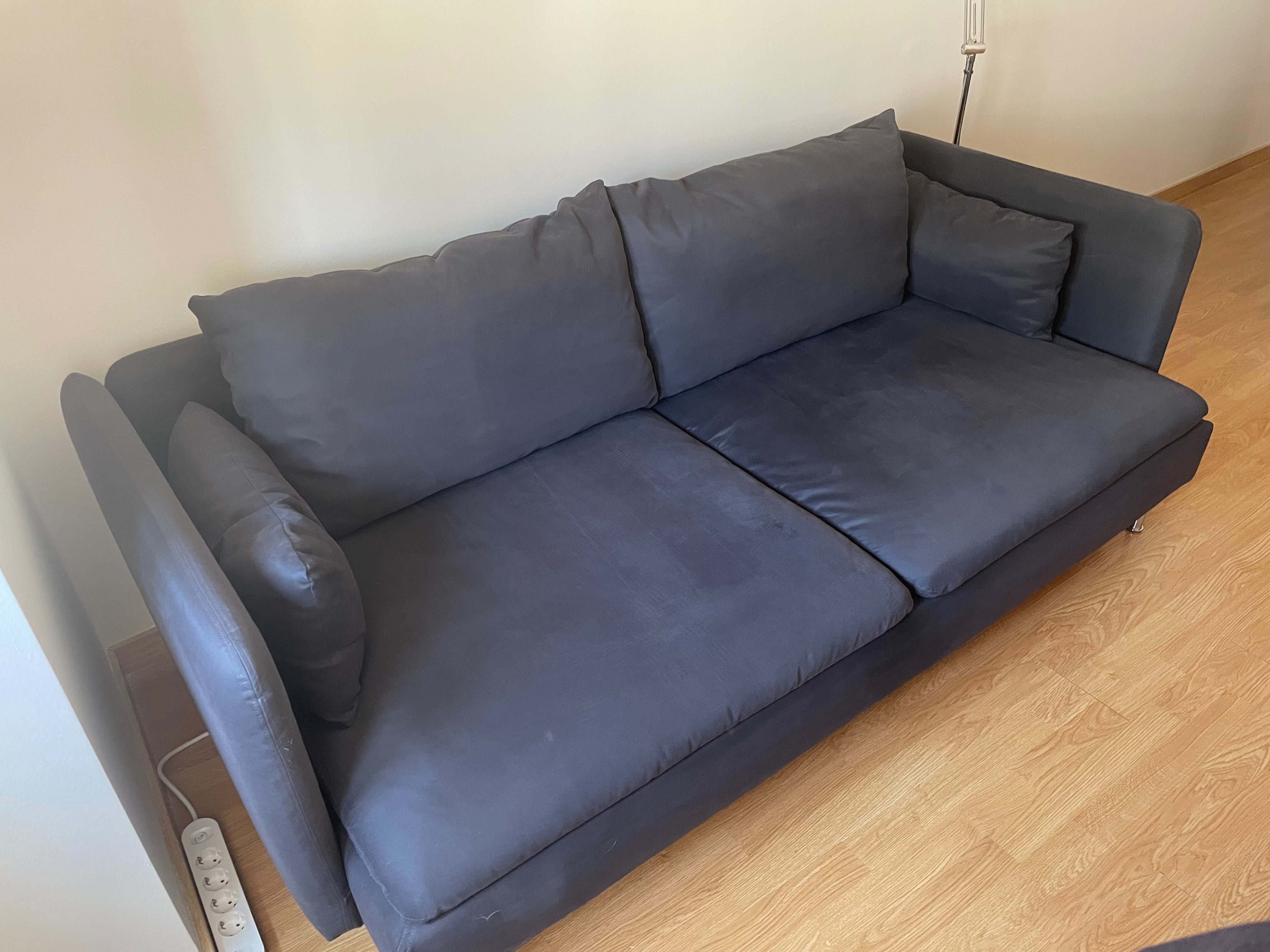 Sofá 3 lugares com chaise longa