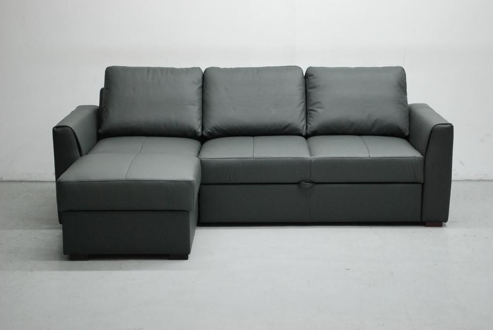 LZY skóra naturalna narożnik funkcja spania pojemnik 6492 rogówka sofa