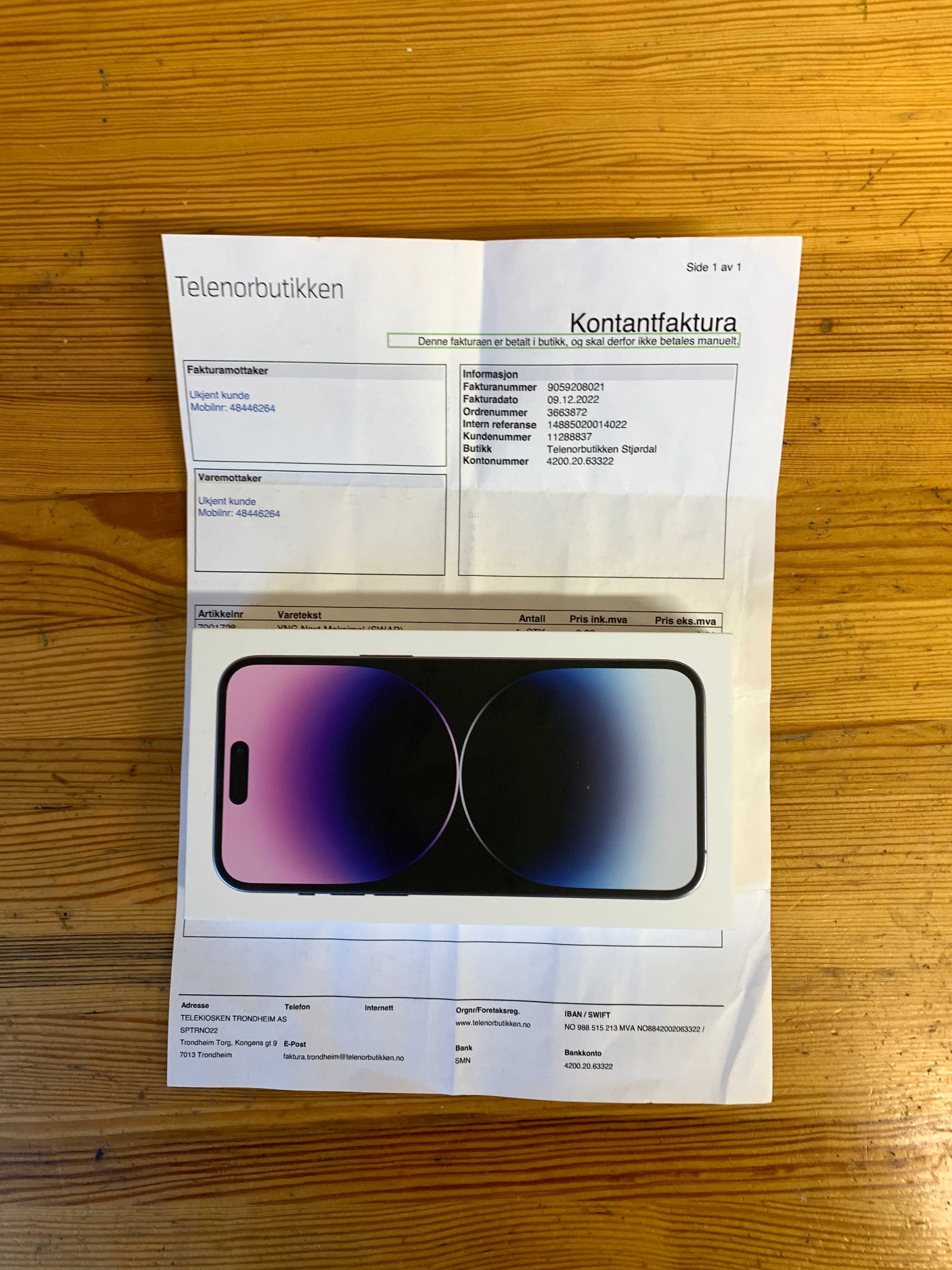 Apple iPhone 14 Pro Max 5G 256 GB - Fioletowy (zaplombowany)
