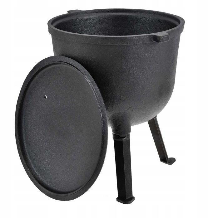 KOCIOŁEK ŻELIWNY 8 L GARNEK Myśliwski na Pieczonki 403