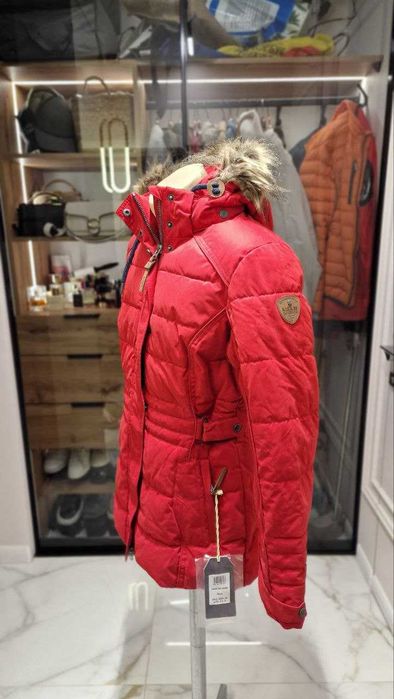 Теплая женская удлененная термо куртка парка аляска KILLTEC немецкая