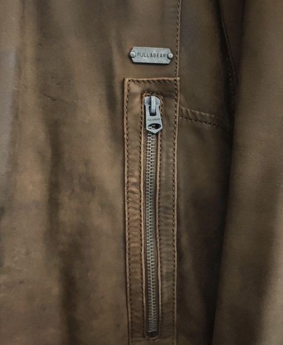 Casaco Pele Genuína Pull & Bear
