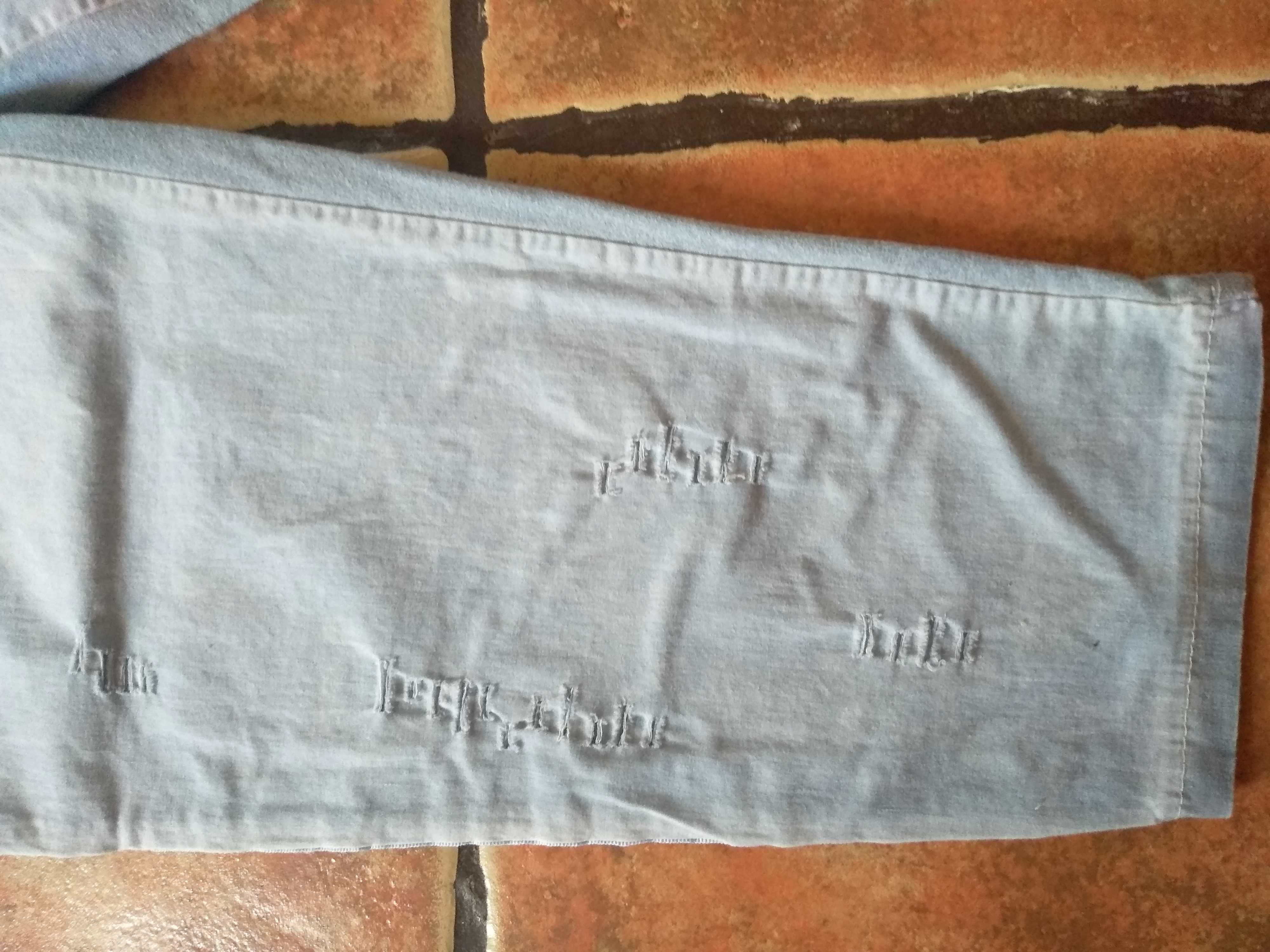 Spodnie M 38 dresy spodenki Unisono bawełna za kolano gumka pas lampas