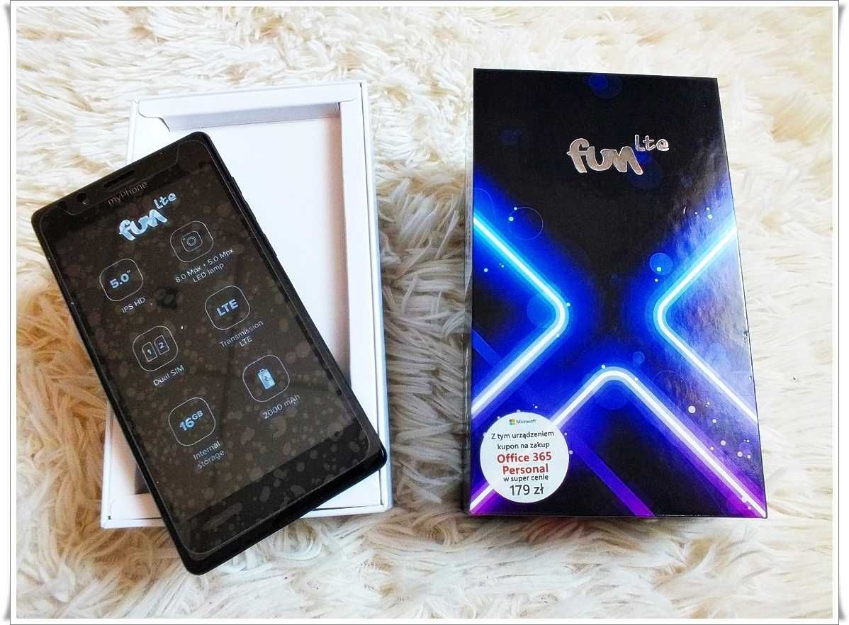 Smartfon myPhone FUN LTE W kartonie i we folii IGŁA