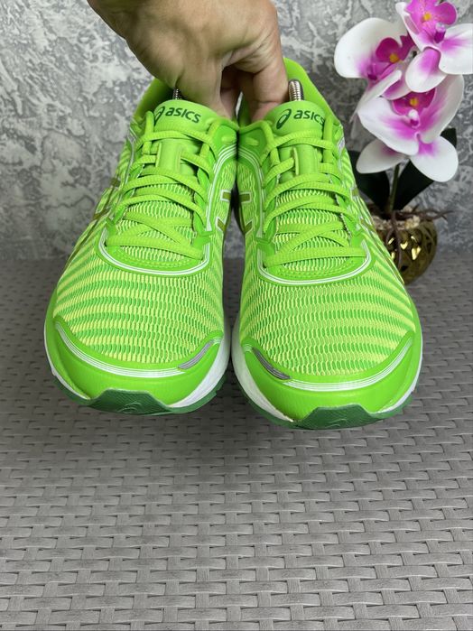 ASICS Dyna Flyte кроссовки 44 размер спортивные салатовые оригинал