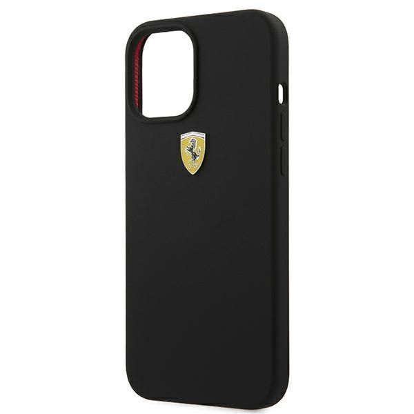 Etui Ferrari On Track do iPhone 12 Pro Max 6,7" - Czarny Lux Hardcase