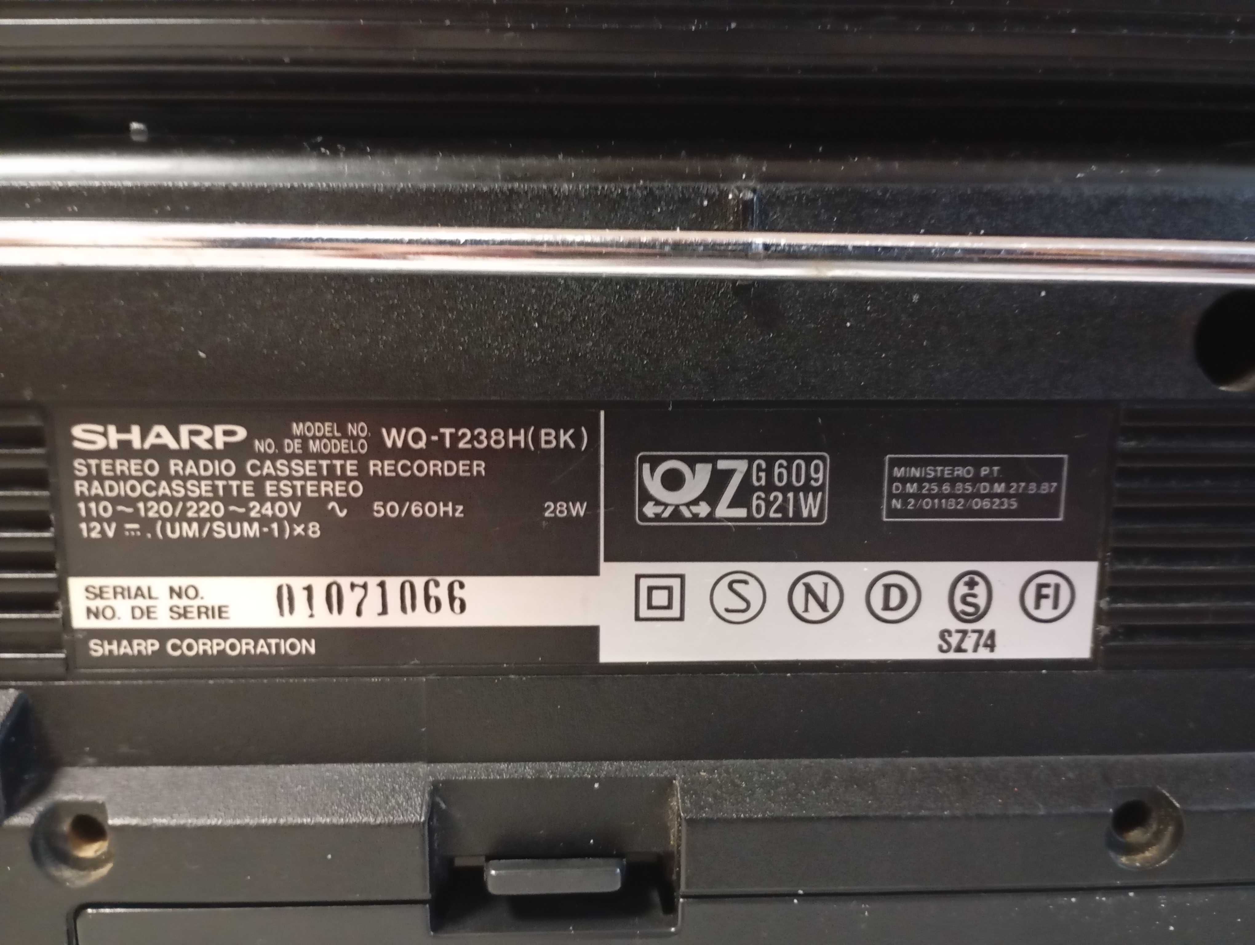SHARP WQ-T237(238BK) TWIN 2-х касетный