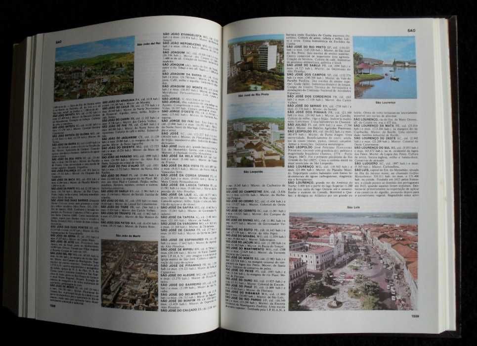 Dicionário Enciclopédico Koogan Larousse 3 volumes a cores Seleções